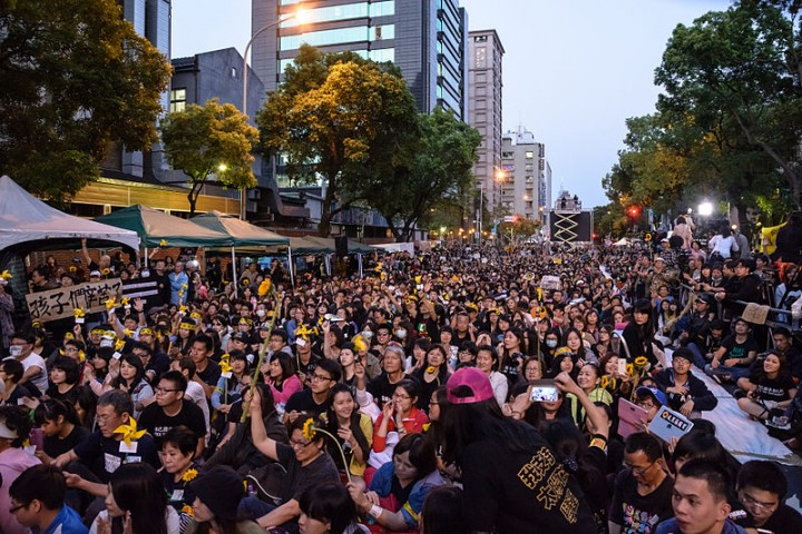 The Sunflower Movement of 2014 in Taiwan was a rejection of the chauvinist policies of Chinese Imperialism but also a growing mood against the capitalist system in crisis Image Artem