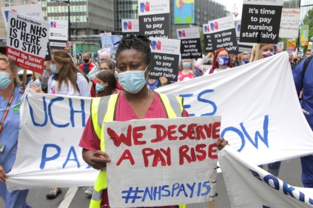 NHS strikers Image Socialist Appeal