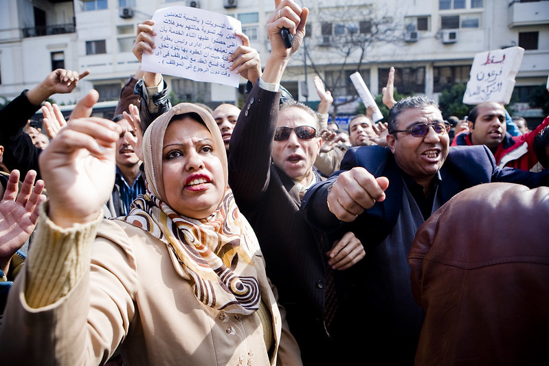 telecom workers strike Image Hossam el Hamalawy Flickr