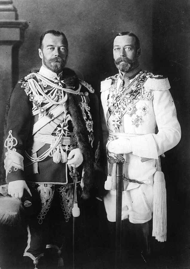 Tsar Nicholas II and his cousin King George V - Photo: Public Domain in USA