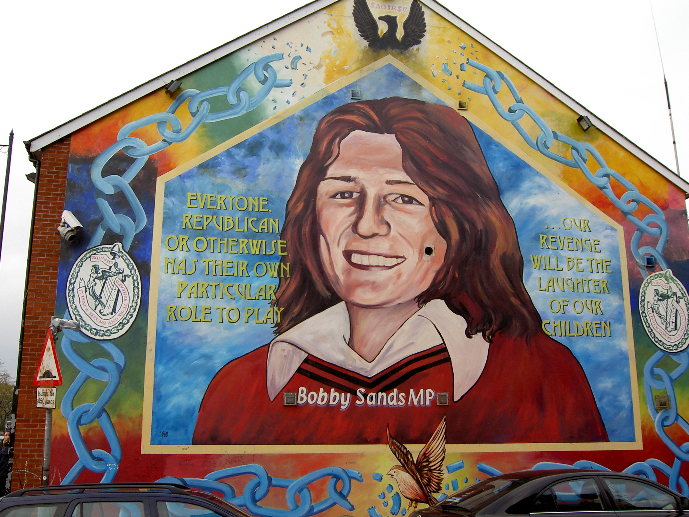 Bobby sands mural Image Shermozle wikimedia commons