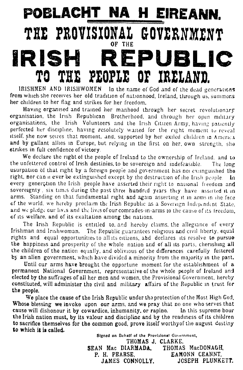 Proclamation of the Easter Rising