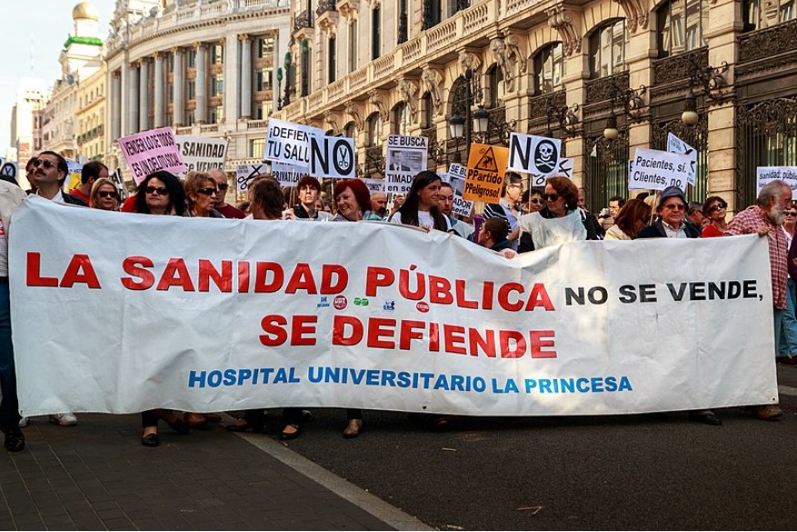 Hospital Strike Madrid Image Barcex Wikimedia Commons