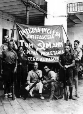 Tom Mann Centuria International Brigades Spanish Civil War Image public domain