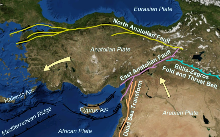 Turkey Anatolian Fault Image Mikenorton Wikimedia Commons