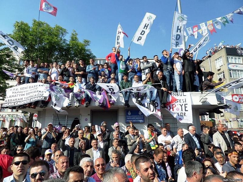 Peoples Democratic Party electoral rally 2015 HDP Image Salih Turan