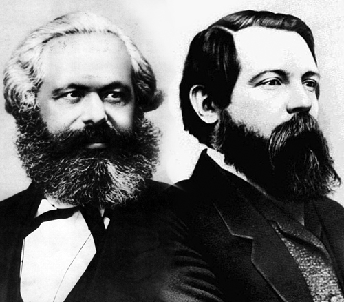 Marx and Engels Image public domain